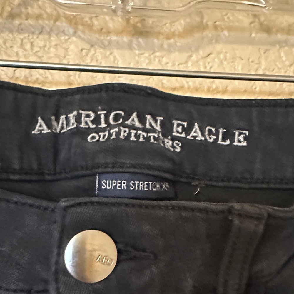 American Eagle Outfitters Women's Black High Rise Jeggings - Picture 2 of 6